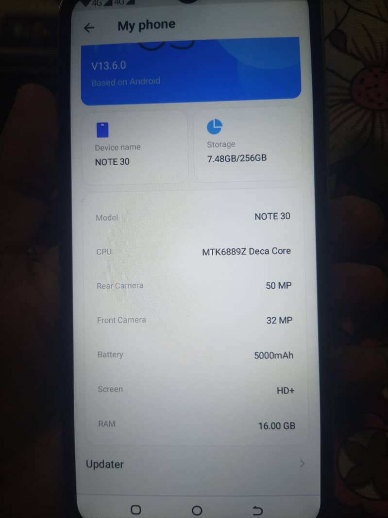 Infinix note 30 6