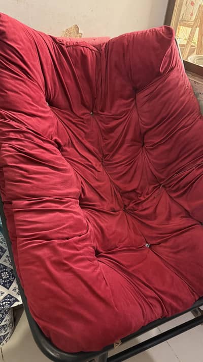 Swing Chair with Red cushion