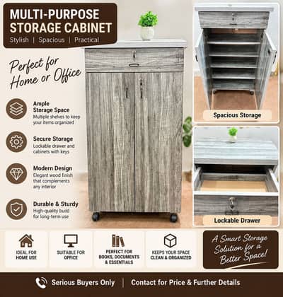 Multi-Purpose Storage Cabinet / Shoerack – Excellent Condition