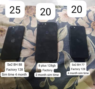 Iphone 8 plus 128gb NPta bh 92 seal pack 2m sim time