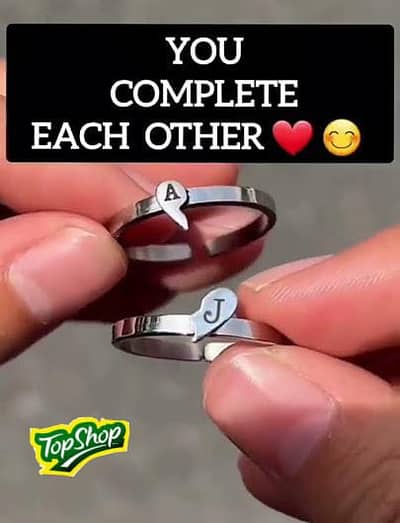Couple ring and chain