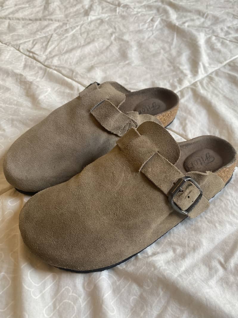 Fitory Suede Clogs 0