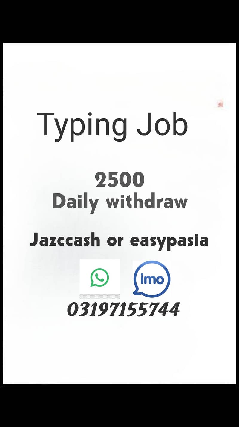 Typing work available 0