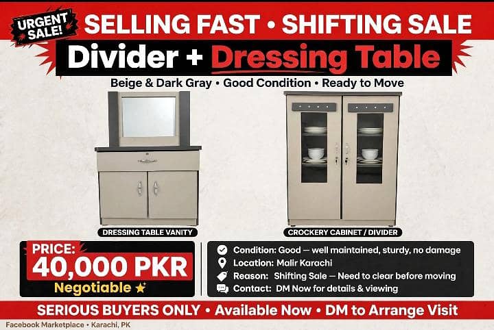 Dressing Table and Divider 2