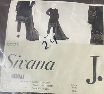J. 3pcs lawan suit