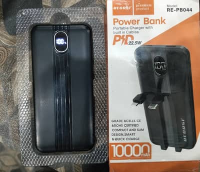 Power bank for sale  Model RE-PB044  PD 22.5W  10,000 MH