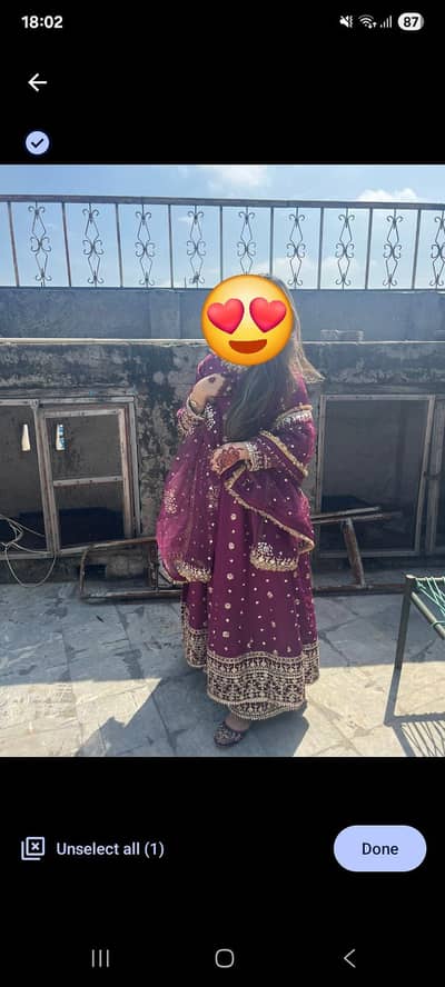 Long frock large size or medium size
