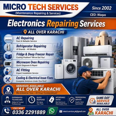 Fridge Repair | AC Repair | Microwave Repair | Deep Freezer Repair