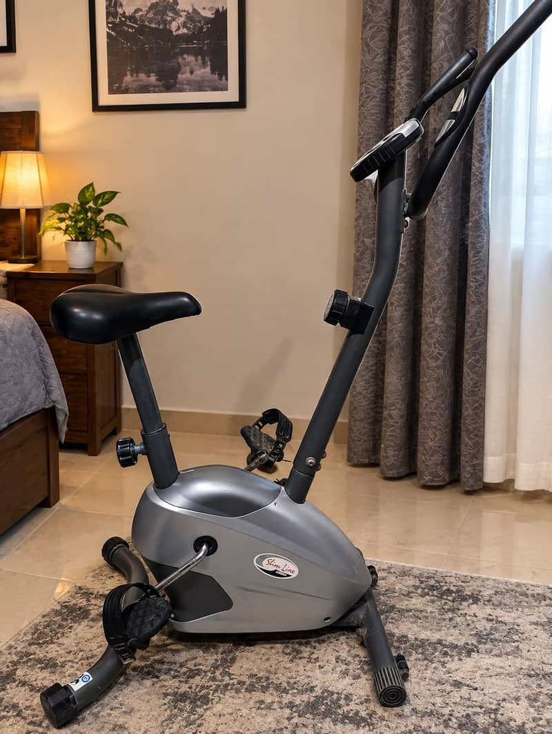 Slim line exercise bike 2