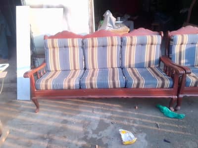 5 seater sofa wooden (Tali)