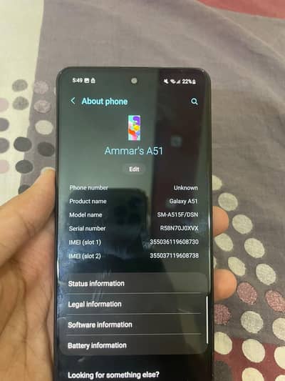 Samsung Mobile A51