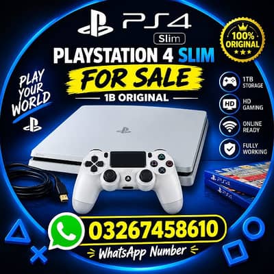Sony PS4 slim PlayStation complete box