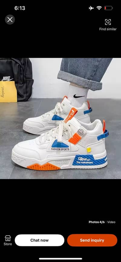 Men and Women High-Top Fashion Sport Sneakers