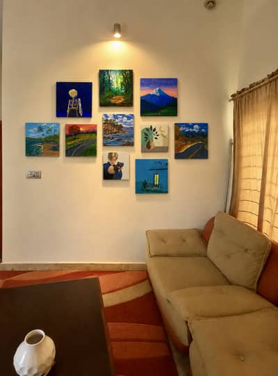 SET OF 10 BEAUTIFUL ACRYLIC PAINTINGS ON CANVAS — PERFECT FOR HOME