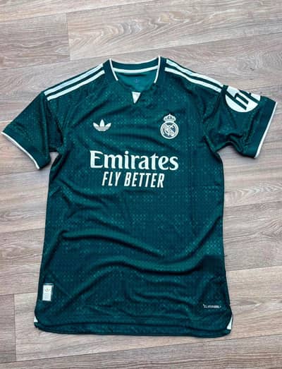 Real Madrid 26 27 Deep Green Away Kit  Player Version