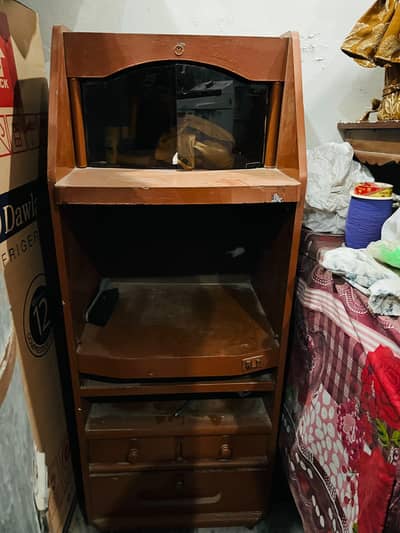 Wooden Dressing Table with Mirror | Multiple Drawers & Storage