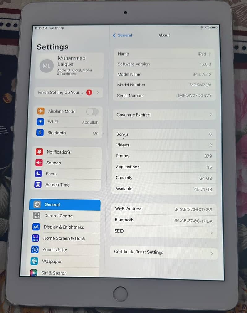 apple ipad air 2 2