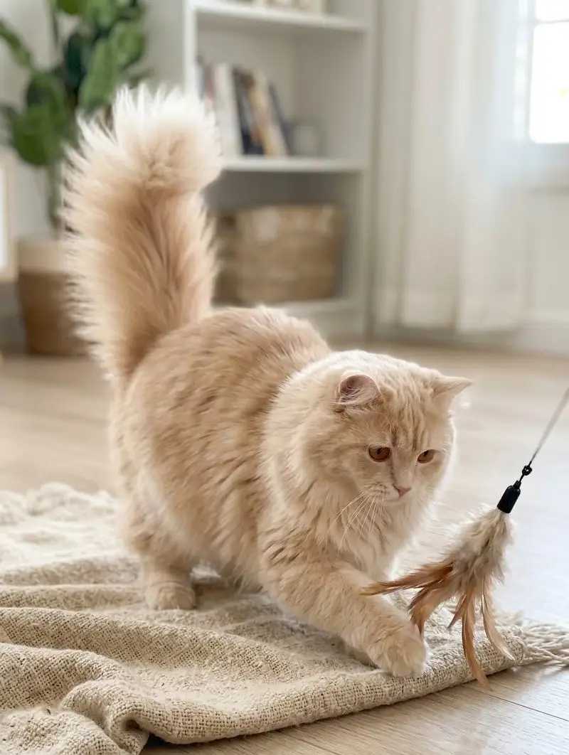 Beautiful & Healthy Cream Persian Kitten - Extra fluffy Tail — photo 4