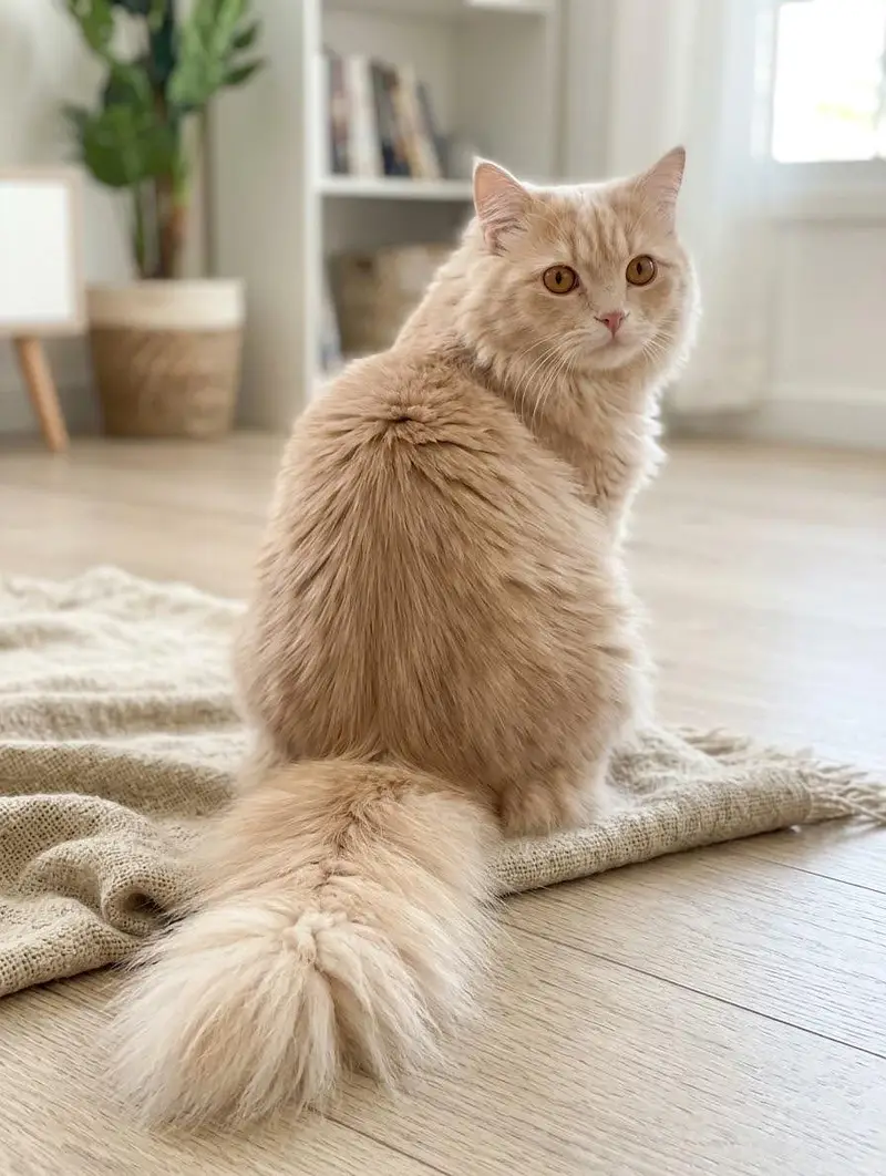 Beautiful & Healthy Cream Persian Kitten - Extra fluffy Tail — photo 5