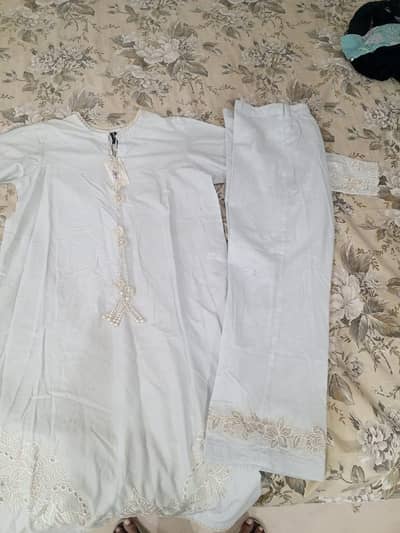 Unused Cross stitch 2 piece Suit