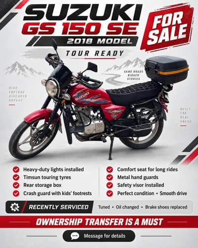 Suzuki GS 150 SE 2018 – Tour Ready | For Sale