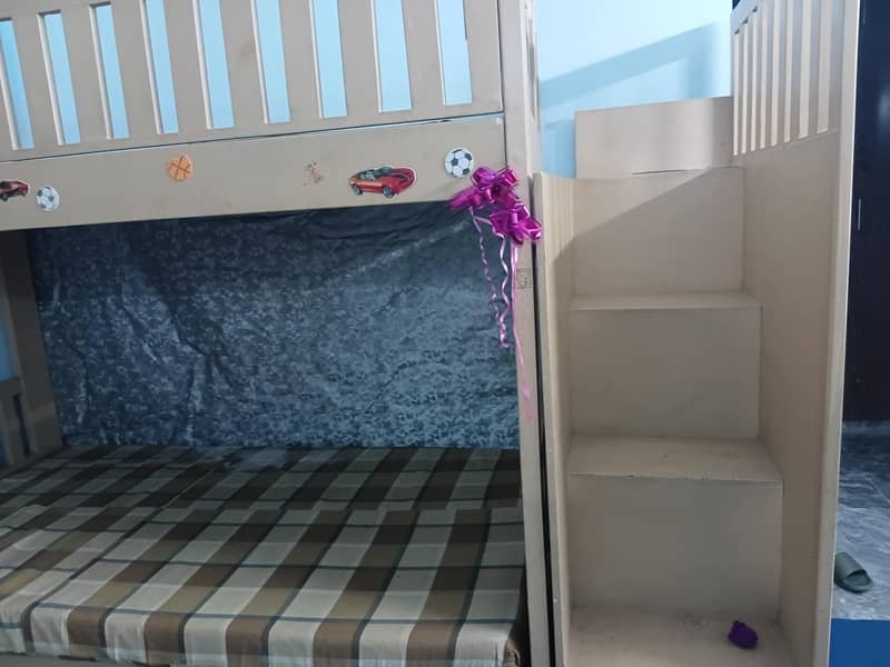 Bunk Bed, Kids Table & Cupboad (plastic) 2