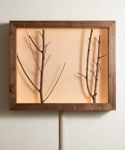 Light wall frame antique