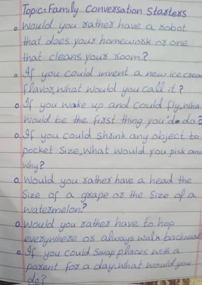 Hand written assignment