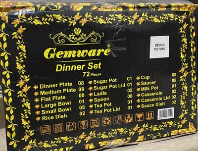 Dinner set (72 pcs) for sale