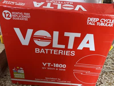 Volta VT-1800 185Ah Tall Tubular Battery – Brand New Never Used