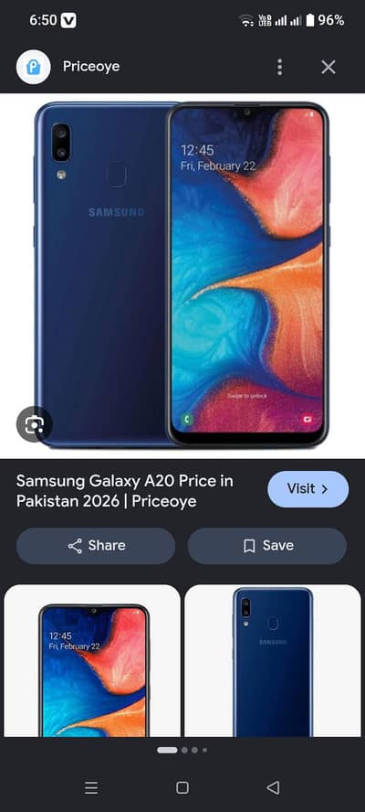 Samsung Mobile a20s 03703415008