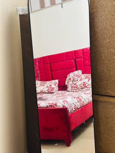 King Size Velvet Bed For Sale – Like New Condition