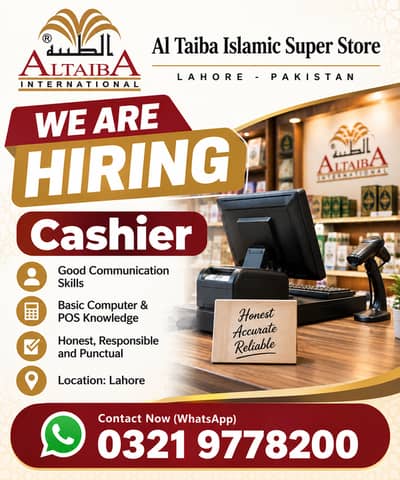 Need Cashier