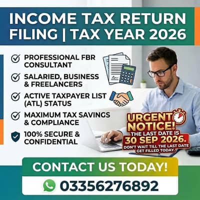 INCOME TAX RETURN FILING SERVICES — TAX YEAR 2026