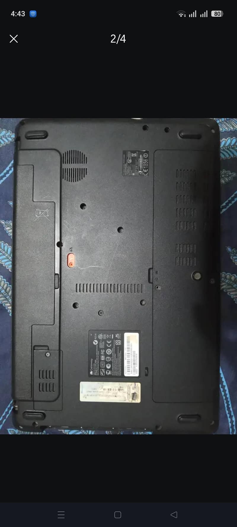 Gateway laptop 128/4 2