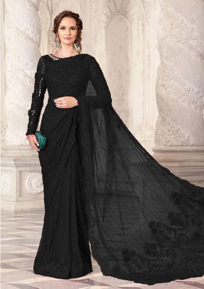 Heavy Embroidered Saree