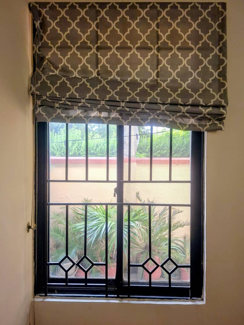 Grey Window Blinds 2 window set 1