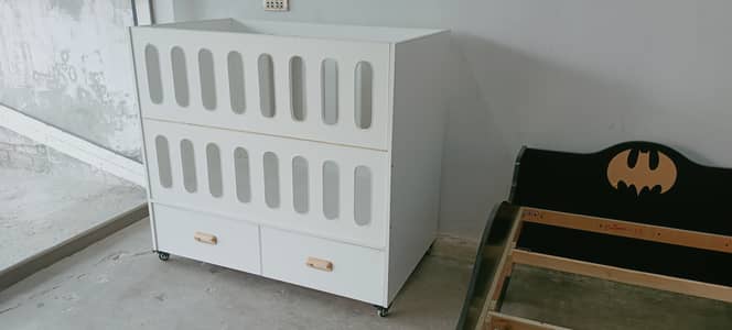 Brand New Baby Bed With Stoarge , New Born Baby Bed , Baby Court sale