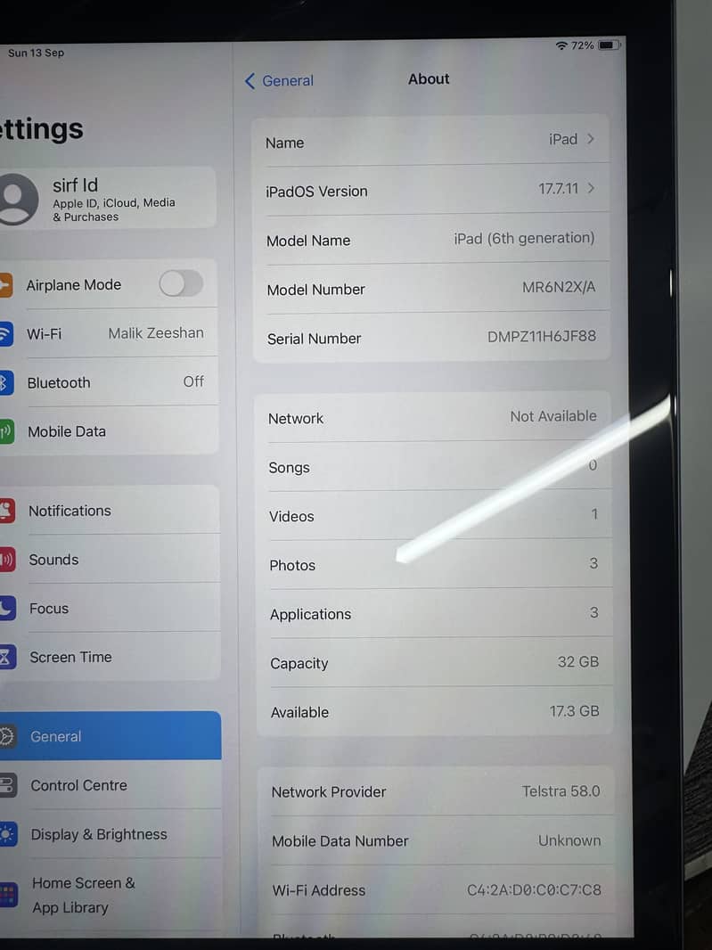 IPAD 7 6th Gen 8