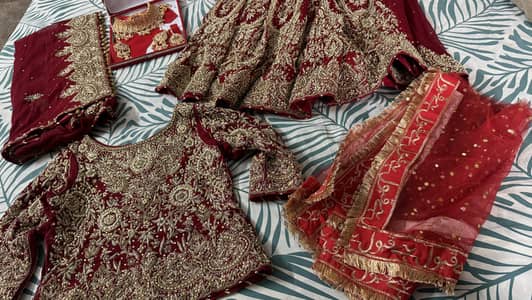 Bridal lehanga in medium size