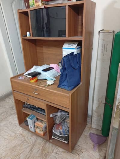 Wooden Computer Trolley / Computer Table for Sale – Karachi