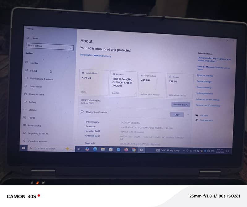 HP laptop 4