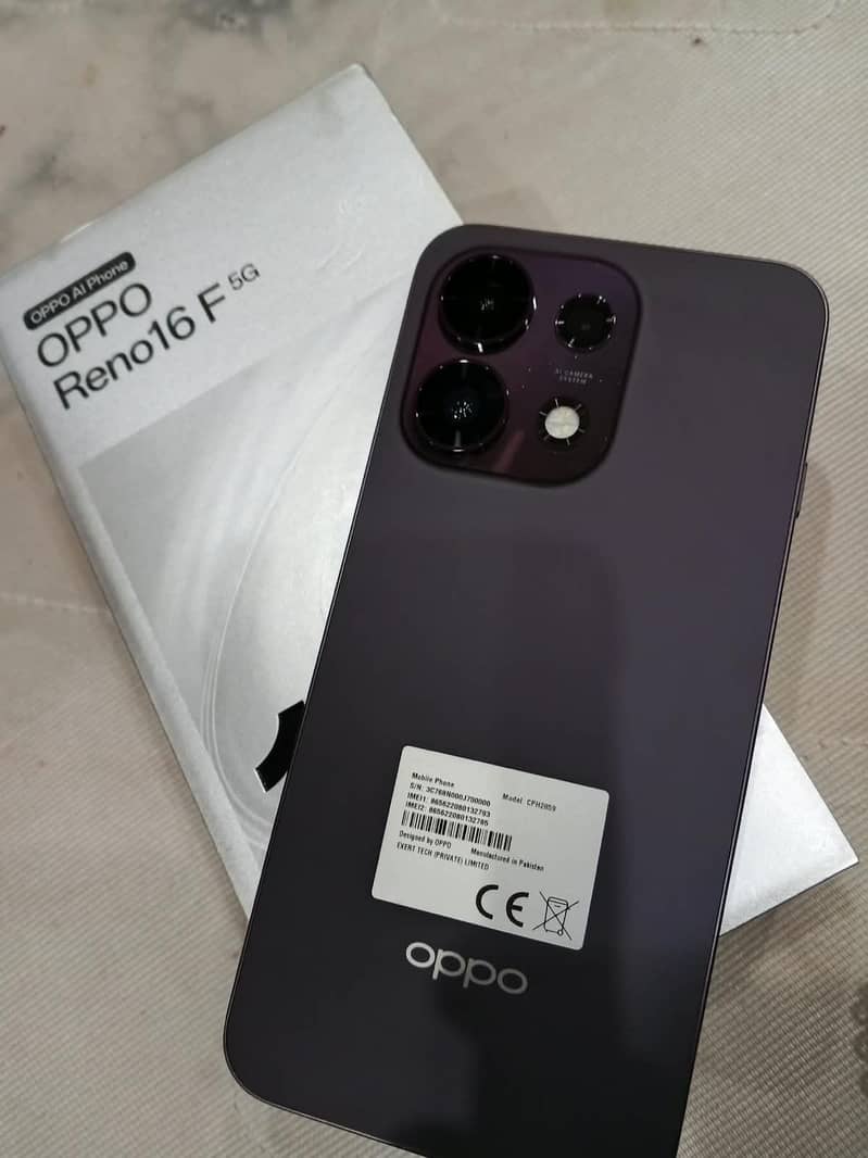 OPPO reno 16f 0
