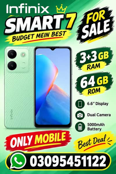 Infinix Smart 7 3+3 64