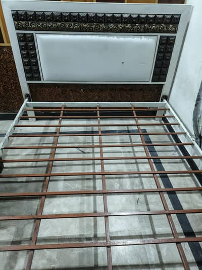 Double iron bed