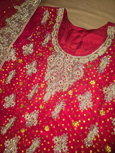 price negotiable bridal lehnga used once