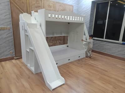 Bunk bed kids bed baby bed 3 step