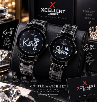 King & Queen Couple Watches by Excellent Choice