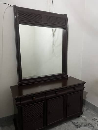 Bed with side tables and dressing table in reasonable price