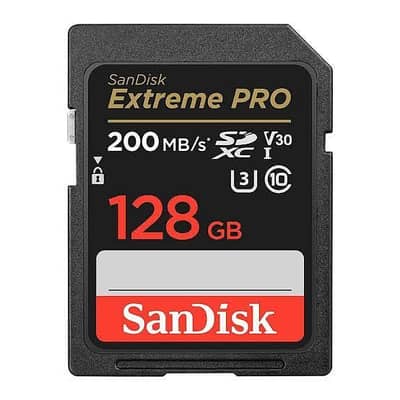 Sandisk  128Gb Extreme pro (200Mb/s)